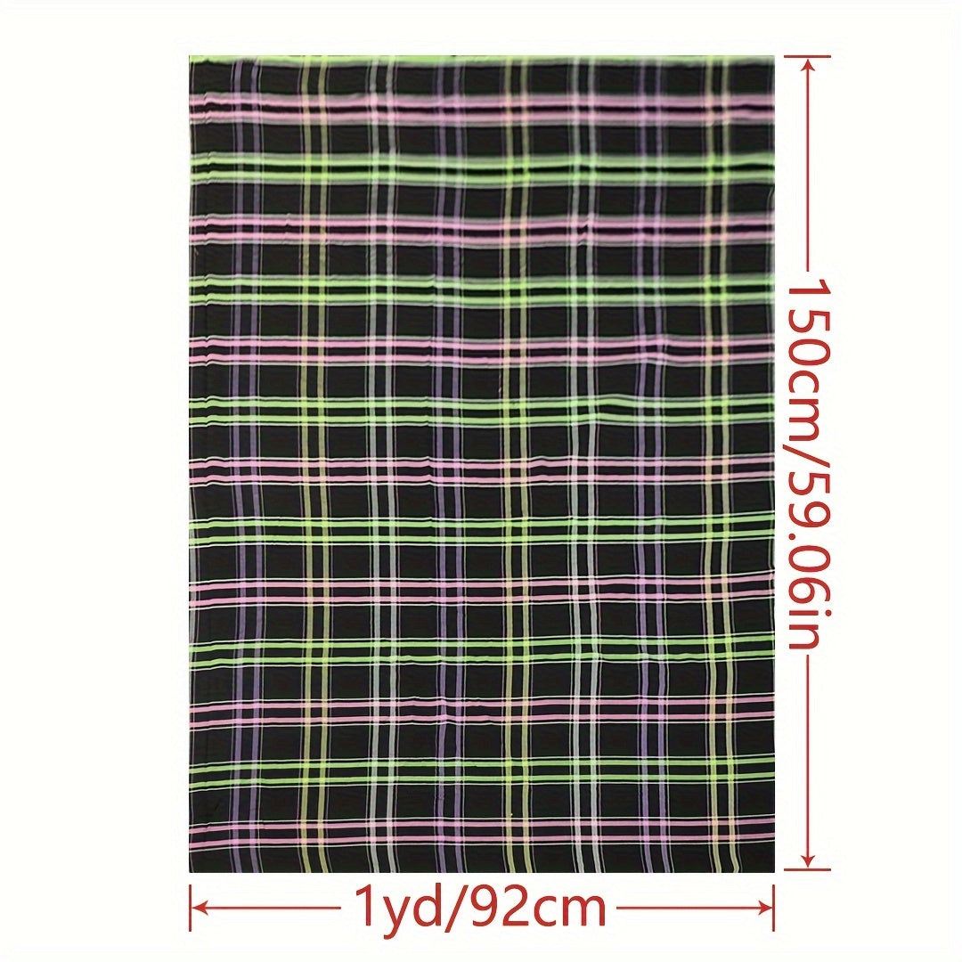 1pc Faux Cotton Fabric Diy Clothes Dress Pants Quilting Material 1 Yard