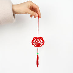 6pcs Flocking Cloth Potted Plant Hanging Decoration