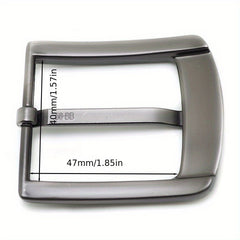 40mm Zinc Alloy Men's Belt Buckle for Leather Craft Jeans and Webbing