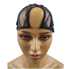 Adjustable Elastic Wig Cap U Shape Mesh Breathable Hat for Wig Making