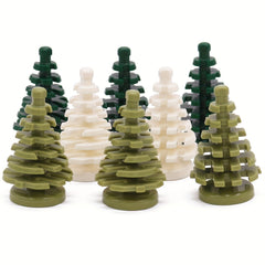 10pcs Building Blocks Christmas Tree Mini Spruce Compatible 2435 City Jungle