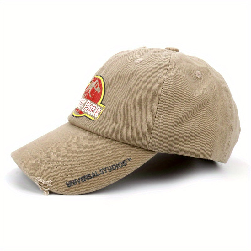 Unisex Dino Print Baseball Cap for Outdoor Activities