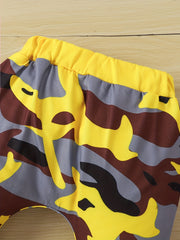 Baby Girls Camo Print Long Pants 2pcs Trousers