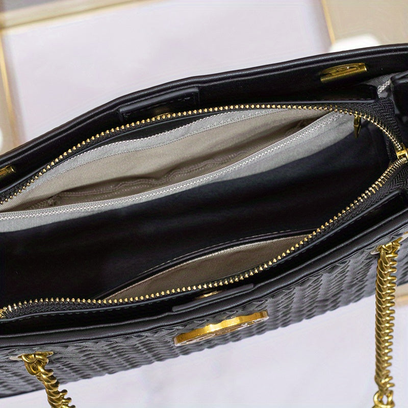 Stylish Underarm Crossbody Bag with Chain Shoulder Strap