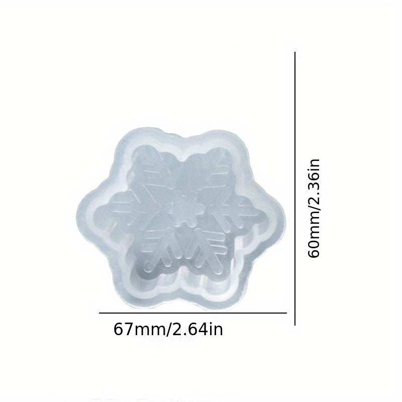 Christmas Snow Candle Silicone Mold Gypsum Aromatherapy Decoration