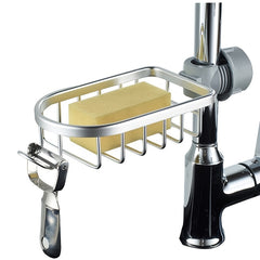 Sink Sponge Holder Faucet Rack - Kitchen Sink Dish Soap Tray