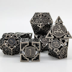 D&D Hollow Metal Dice Sets Pure Copper Engraving Process