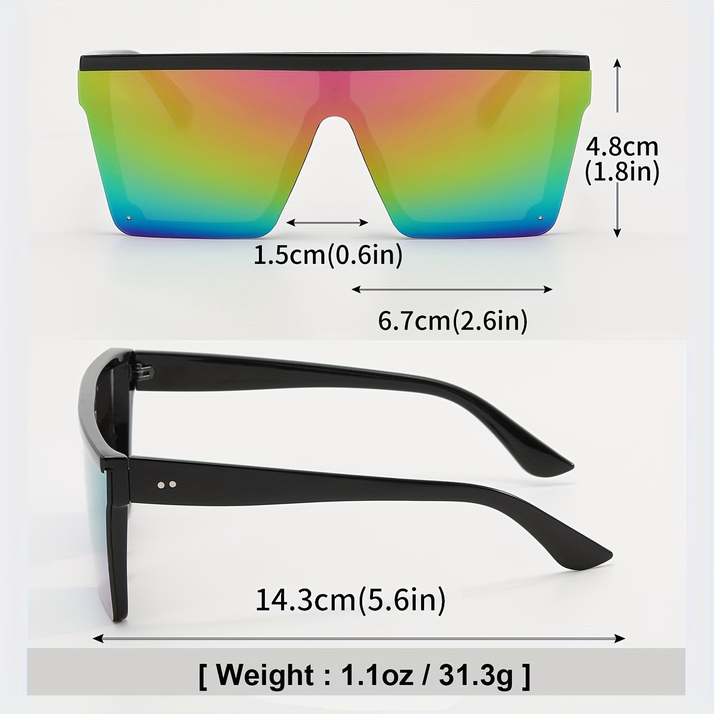 Large Frame Men's Sunglasses UV Resistant Eye Protection