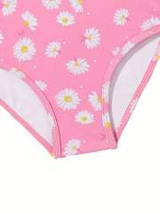 Toddler Girls Daisy Graphic 1 piece Swimsuit Summer Beach Gift