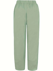 Butterfly Print Cropped Pants Women's Clothing