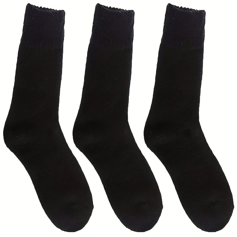 3 Pairs Warm Mid Tube Socks Women's Stockings