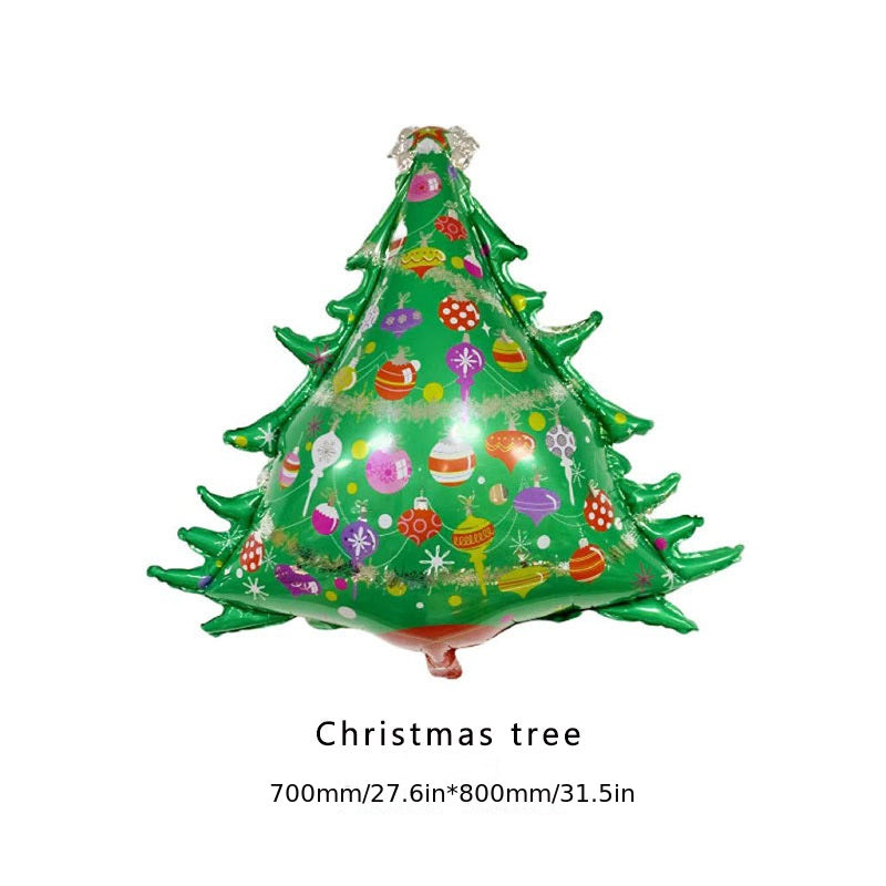 Christmas Soldier Tree Santa Claus Bell Snowman Gift Balloons