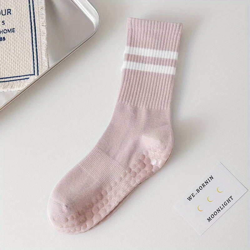 Non-slip Yoga Socks Mid-calf Cotton Fitness Dance Sports Socks