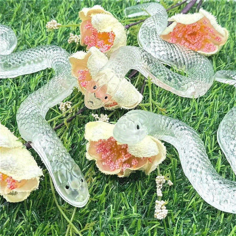 Soft Squeeze Toy Snake Green TPR Material Classroom Rewards