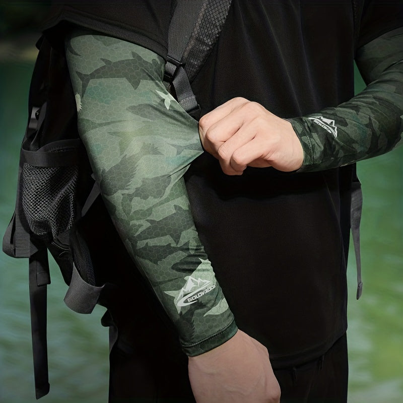 Summer Fishing UV Protection Arm Sleeves Men Women Outdoor Sports