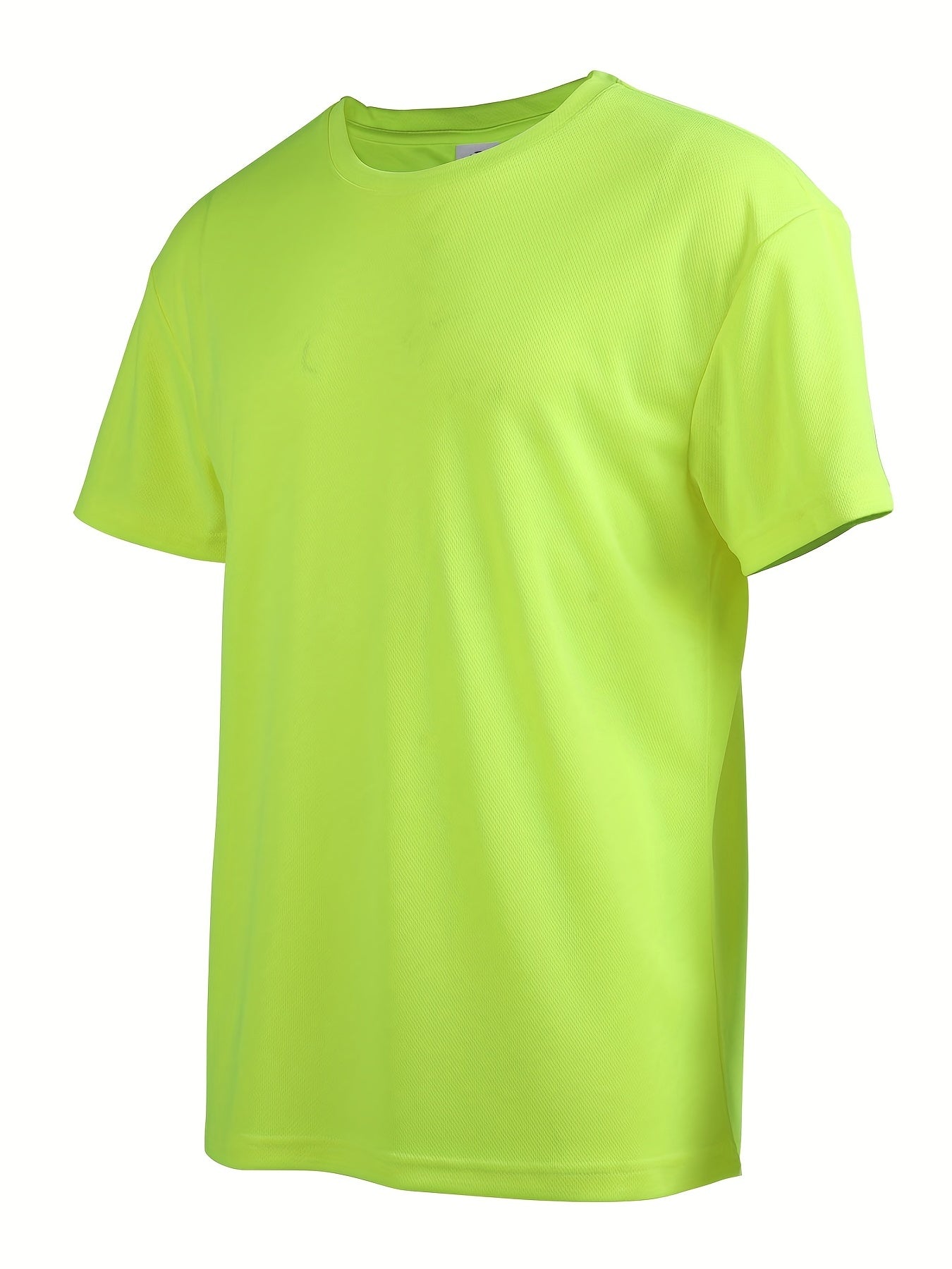 Men's Solid Loose Active Workout Tee Top