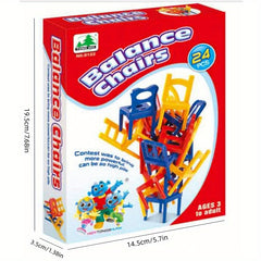 24pcs Stacking Chairs Educational Stacking Toys Layered Stacking Toys