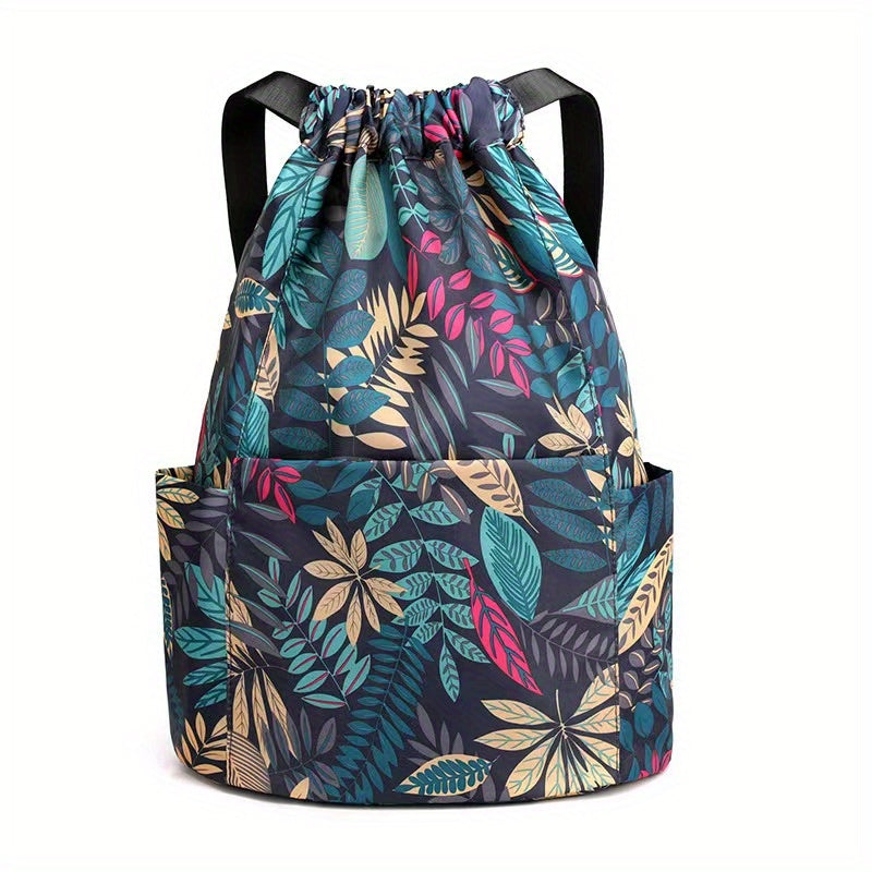 Water Resistant Drawstring Backpack for Sports and Gym