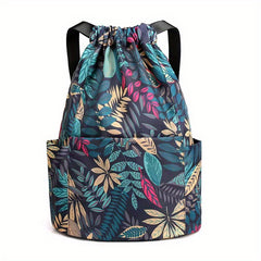Water Resistant Drawstring Backpack for Sports and Gym