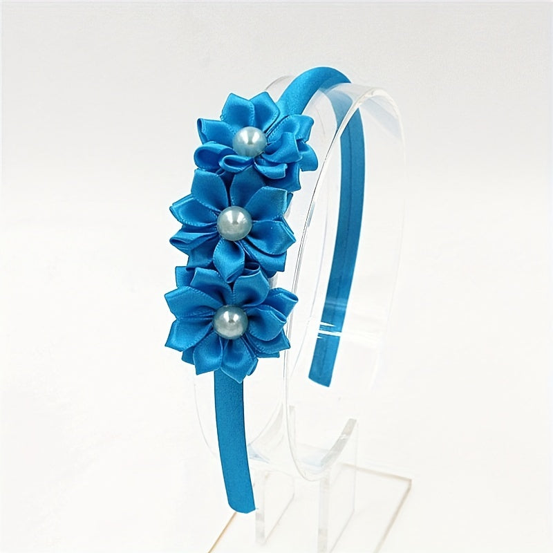Baby Girls Flowers Decor Hair Hoop Headwear Hair Accessories