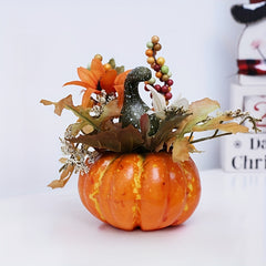 Halloween Artificial Pumpkin Decor, Foam Centerpiece for Home & Bar Decor