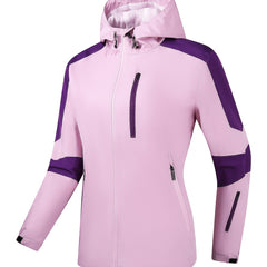 Colorblock Zip Up Hooded Jacket