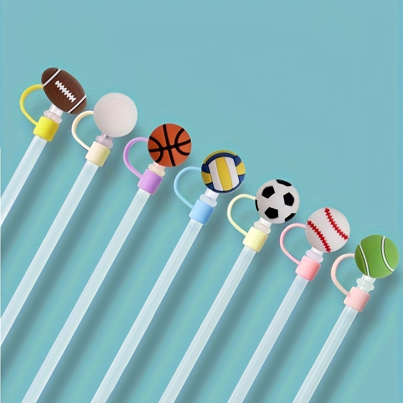 7pcs Ball Series Straw Cover Cap for 40oz Tumbler