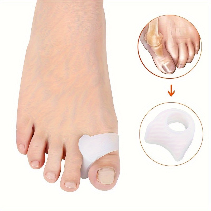 Toe Separators for Bunions and Crooked Toes - Set of 4 Gel Straighteners