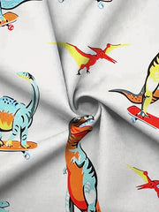 Cartoon Dino Graphic Hoodie Long Sleeve Pullover Spring Fall Sports Outdoor