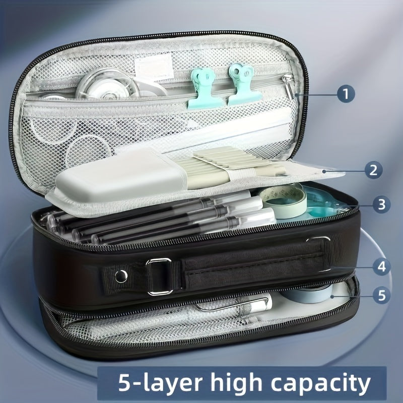 High Capacity Canvas Holder - Reliable Solution for Stationery Pencils Cosmetics