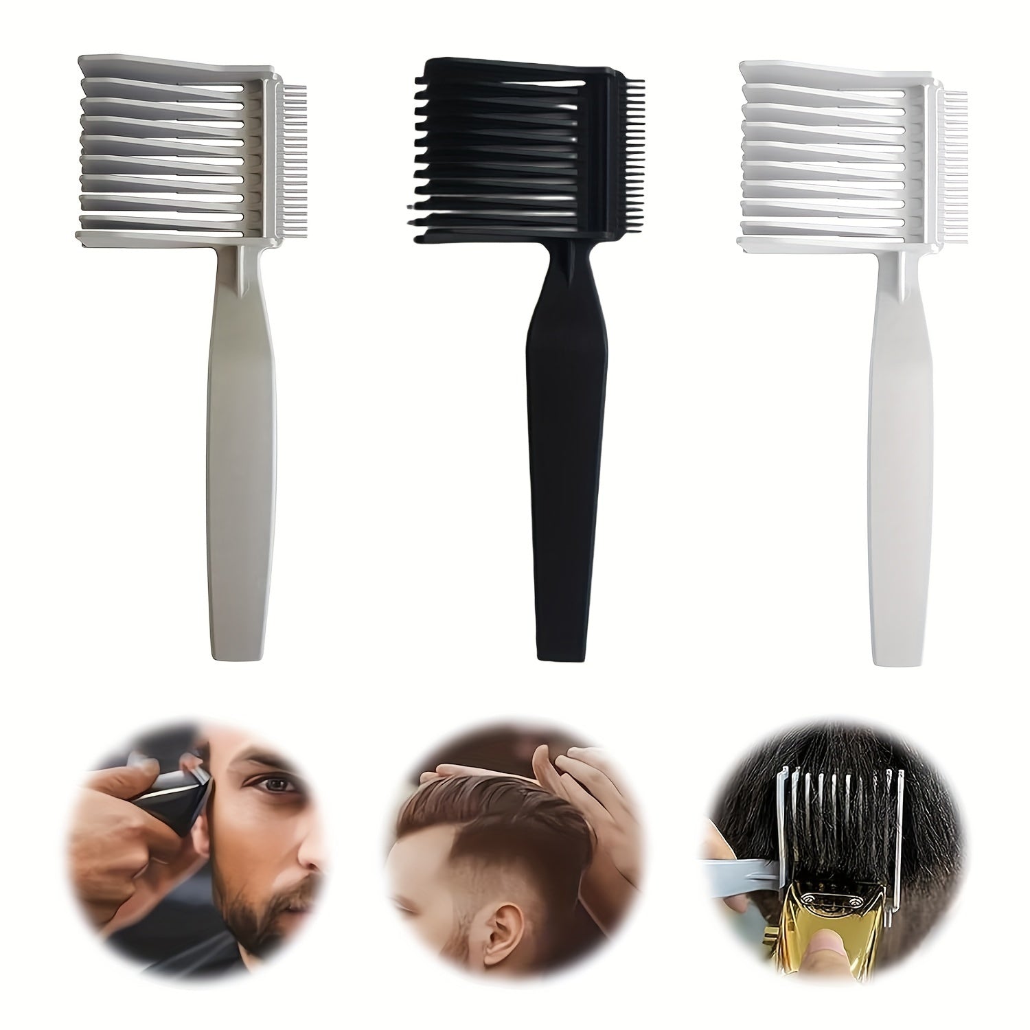 Barber Combs Curved Positioning Combs Hair Cutting Combs For Hair Styling
