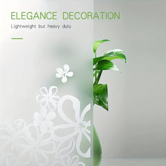 Frosted Flower Shower Curtain PEVA Lining Waterproof Durable