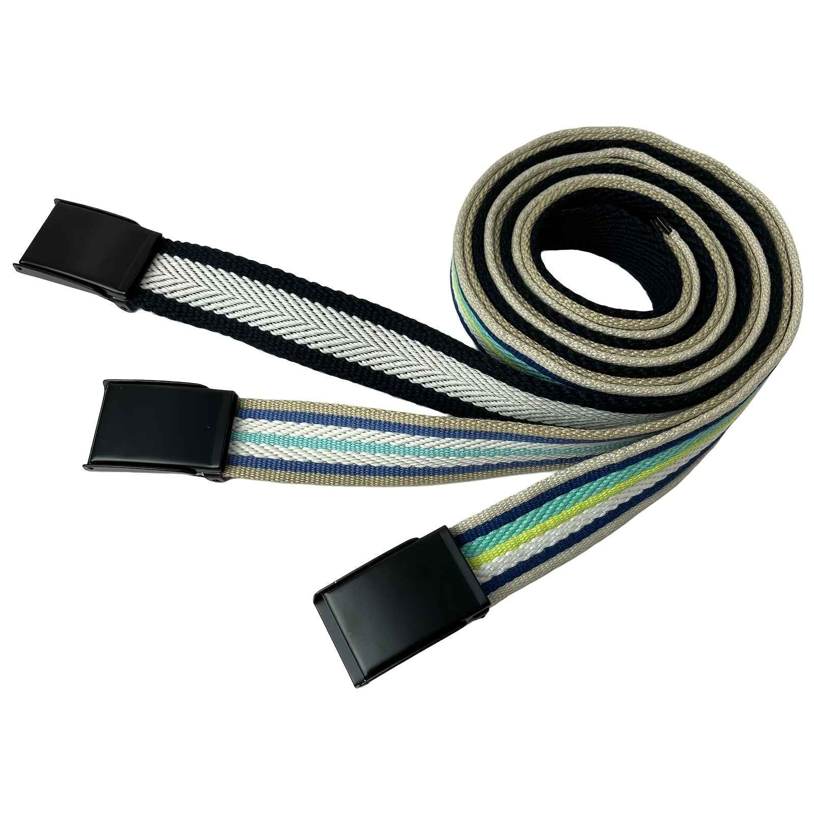 Canvas Adjustable Buckle Belt School Uniform Pants Accessories