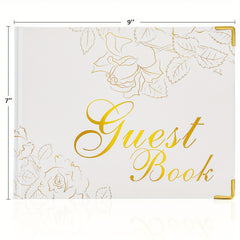 Wedding Guest Book 22x17 Hardcover 120 Page Golden Foil Gilded Edges