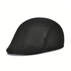 Men's Mesh Beret Visor Hat Outdoor Breathable Cap