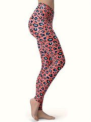 Leopard Print High Waisted Yoga Leggings