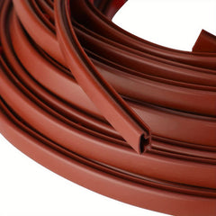Silicone Rubber Weather Stripping Door Seal Strip - Self Adhesive Backing