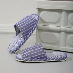 Men's Cozy Open Toe Slippers Anti-Skid Indoor Shoes