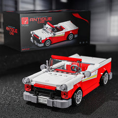 309pcs Retro Car Model Building Blocks with Display Box