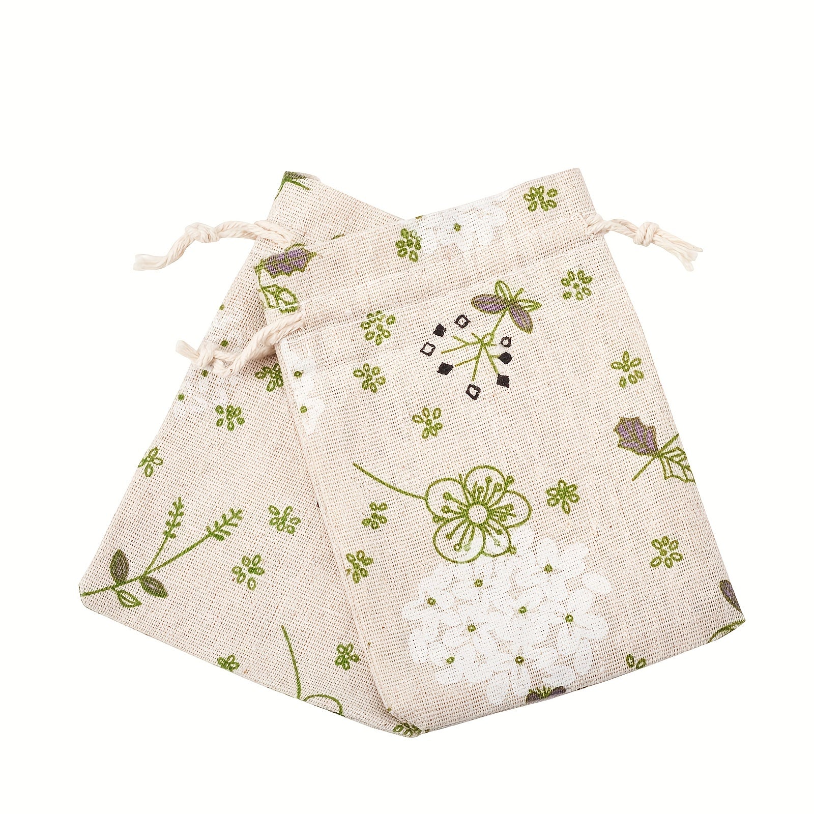 50pcs Polycotton Polyester Cotton Drawstring Bags Jewelry Pouches