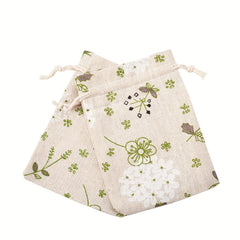 50pcs Polycotton Polyester Cotton Drawstring Bags Jewelry Pouches
