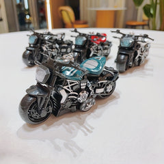 Creative Motorcycle Toy Model Keychain Key Ring Birthday Gift For Men