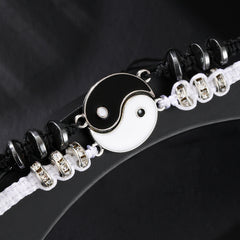 2pcs Kids BBF Bracelets For 2 Matching Yin Yang Cord Bracelets