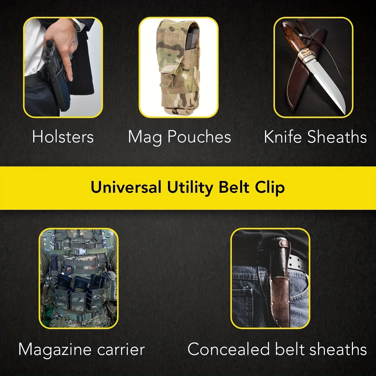 Quick Pull Waist Clip for K Sheath Tool Flashlight
