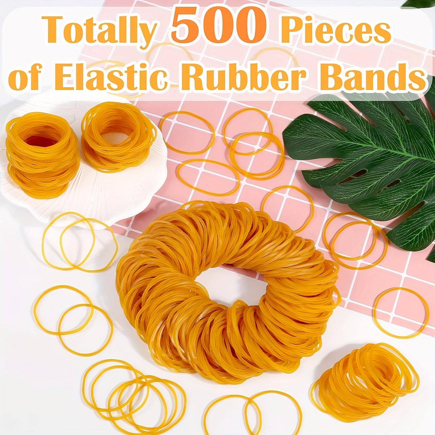 500-1000 Rubber Bands Set, Retractable Bands for Home/Office