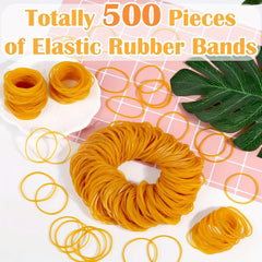 500-1000 Rubber Bands Set, Retractable Bands for Home/Office