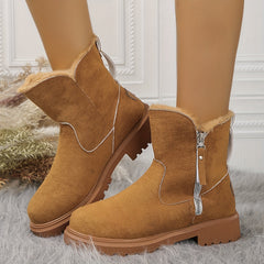 Women's Thermal Short Boots Winter Platform Plush Snow Boots