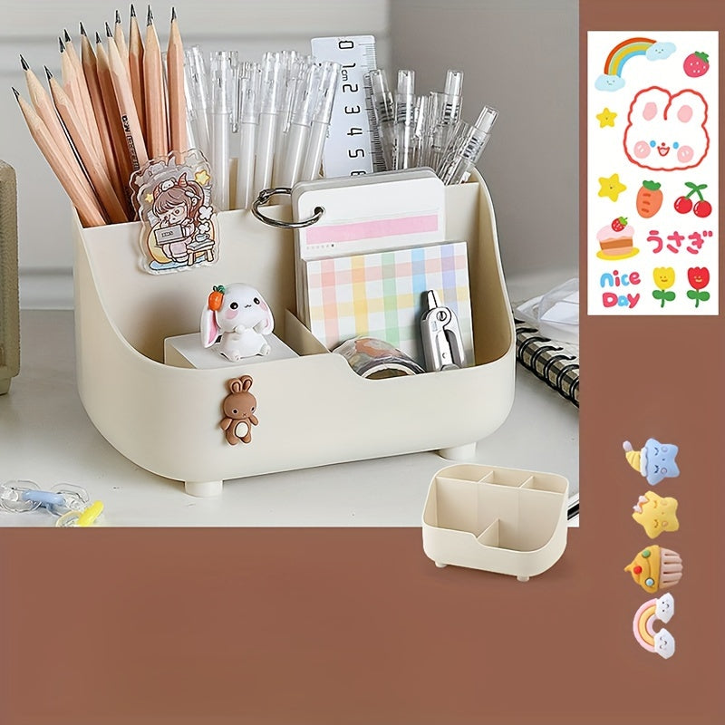 Large Capacity Five-Grid Desktop Storage Box