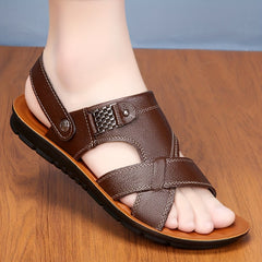Men's Casual Open Toe Slip On Sandals Soft Sole Beach Sandals