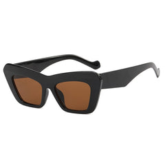 Cat Eye Wide Temple Hip Hop Sunglasses